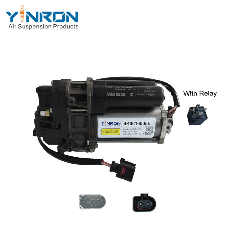 Audi E-Tron(2019 - 2022)용 릴레이 에어 서스펜션 압축기 펌프 포함 4KE616005E 4KE616005D 4KE616005F 공기 공급 장치