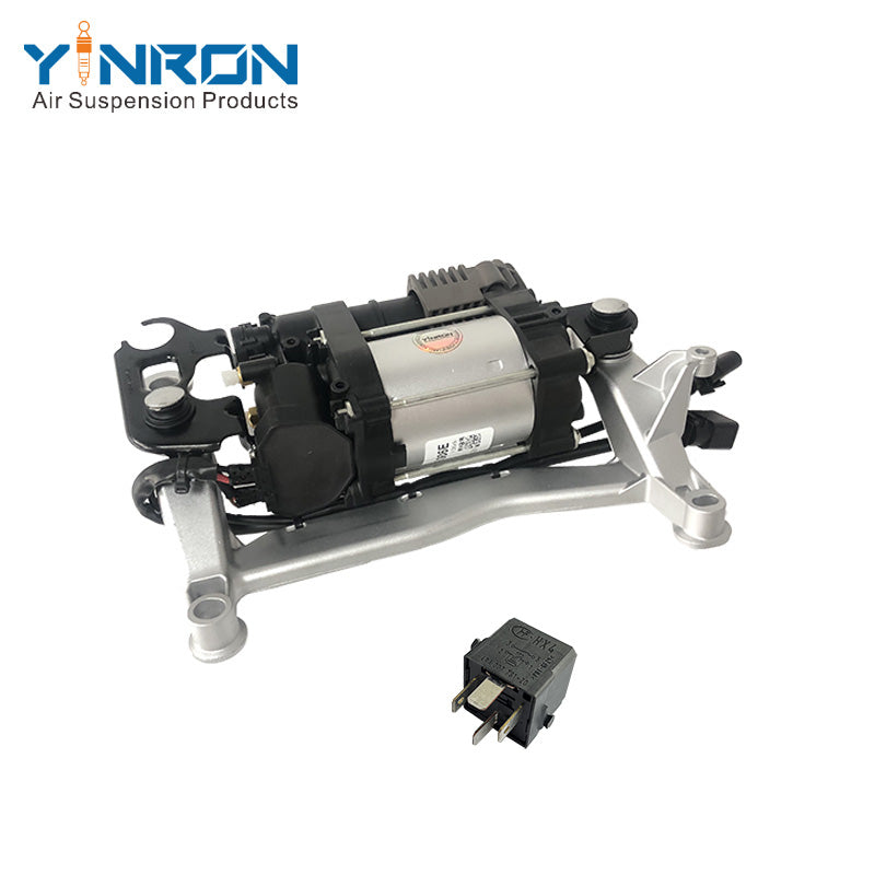 7P0698007 7P0698007A 7P0698007B 7P0698007C air compressor pump with bracket and relay for Volkswagen Touareg II 7P