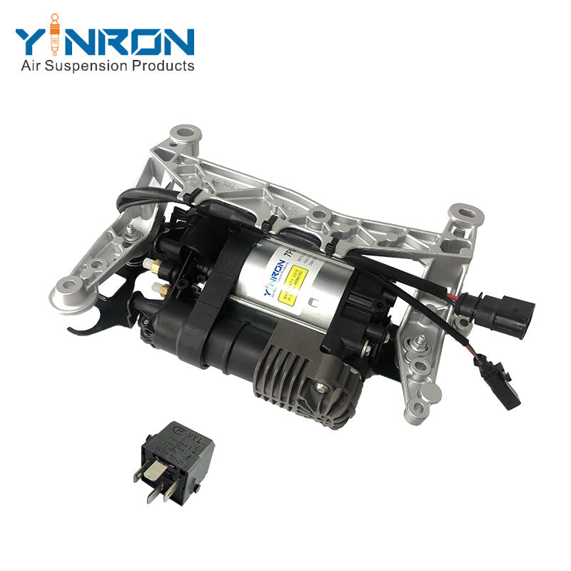 7P0698007 7P0698007A 7P0698007B 7P0698007C air compressor pump with bracket and relay for Volkswagen Touareg II 7P