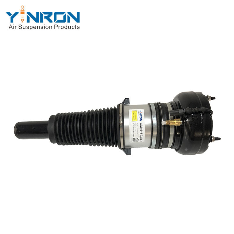 Full rubber detail view for Audi A6 C7 4G front air suspension strut (4G0616039AB)