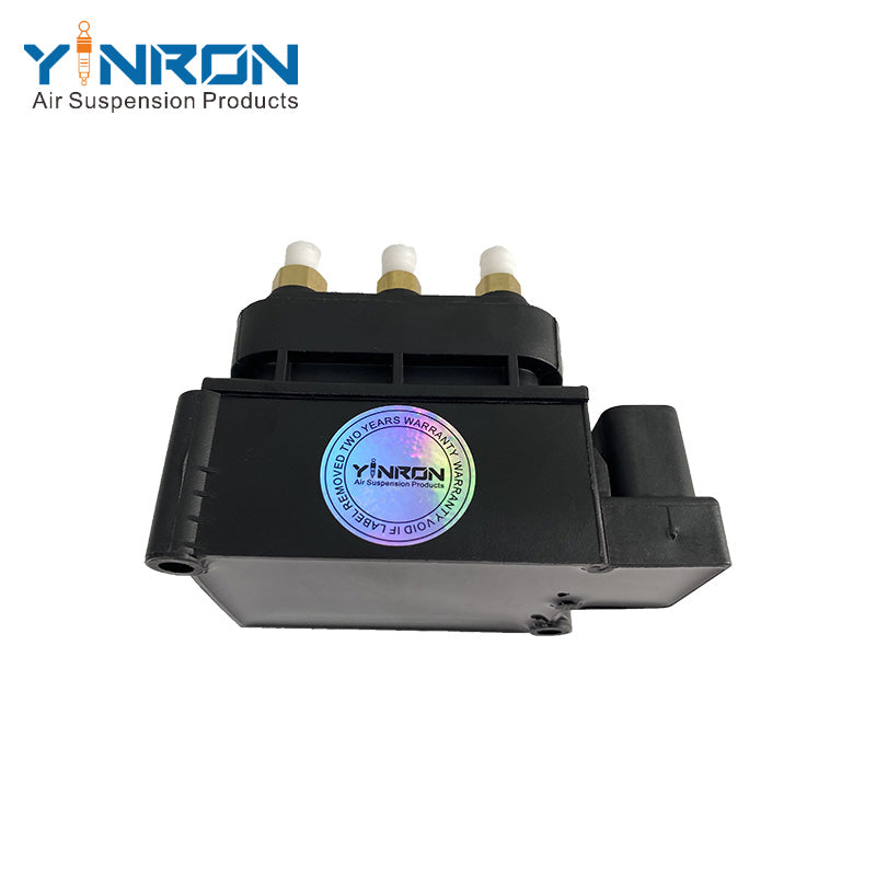 Logo detail view for Audi A6C7 4G air suspension valve block (4G0616005C)