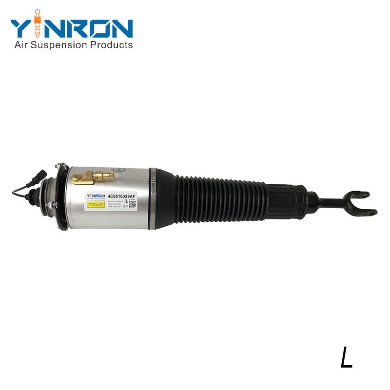 Eye-level view for Audi A8 D3 4E (2002-2010) front left air suspension strut (4E0616-039-AF 4E0616039AF)