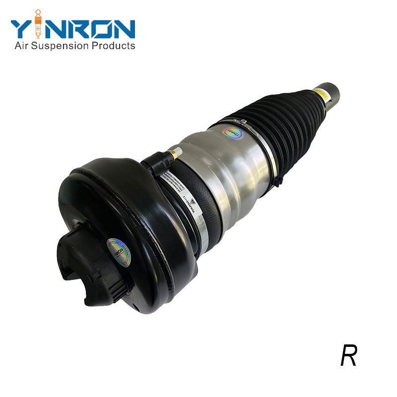 Detailed bottom mounting fork view for Audi A8 D5 4N front right air suspension strut (4N4616040F)