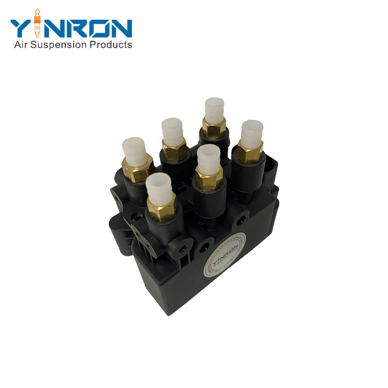 Side view of BMW 7 Series G11 G12 air suspension valve block (37206884682)