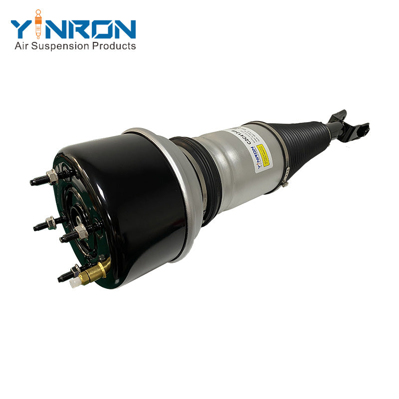 Side profile view of Jaguar XJ X350/X358 front air suspension strut with CVD (C2C41349)