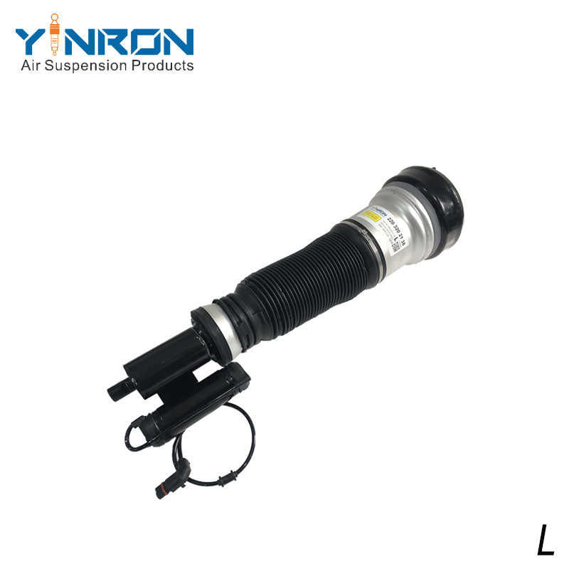 45 degree angle view of Mercedes-Benz S-Class W220 4Matic front left air suspension strut (A2203202138)