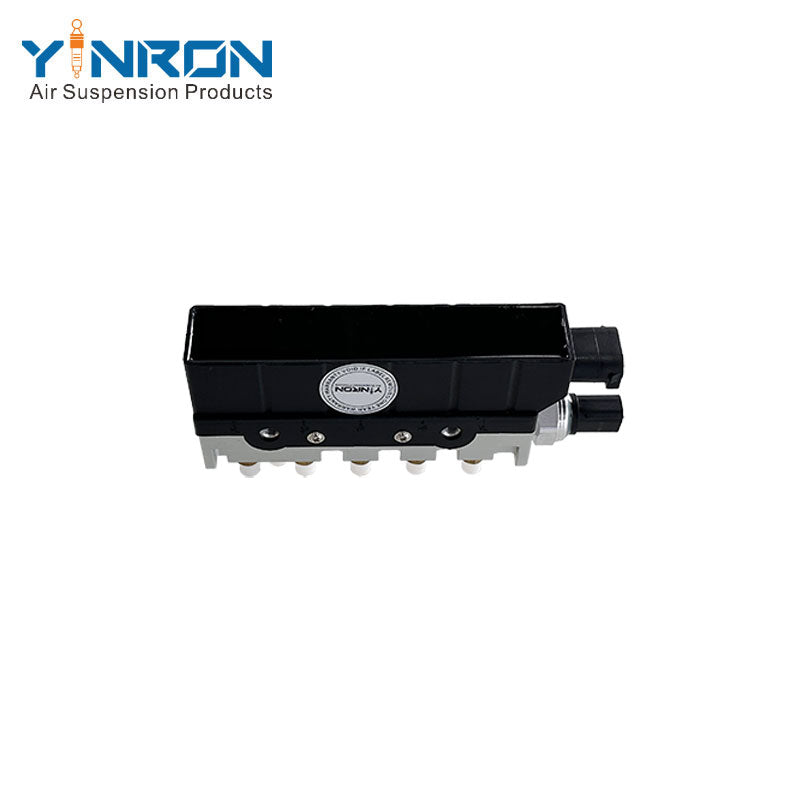 Bottom view for Mercedes-Benz S-Class W220 air suspension valve block (A2203200258)