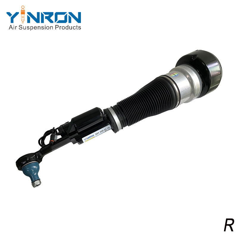 Full front view of Mercedes-Benz S-Class W221 4Matic front right air suspension strut (A2213200538)