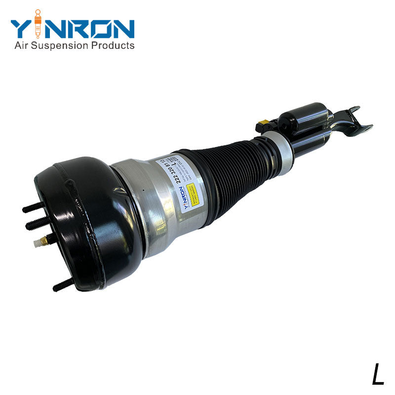 Full front view of Mercedes-Benz S-Class W222 4Matic front left air suspension strut (A2223208113)