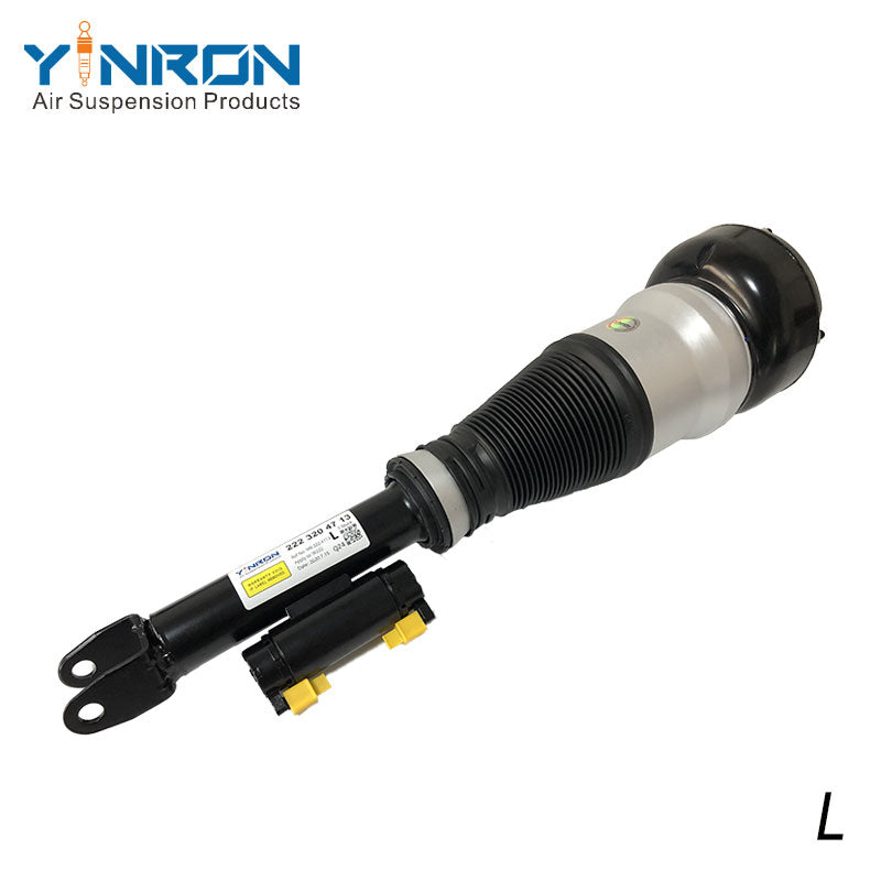 Full front view of Mercedes-Benz S-Class W222 front left air suspension strut (A2223204713)