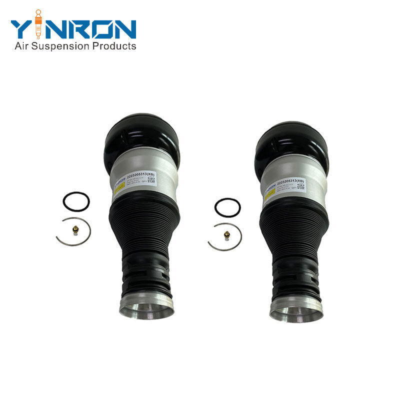 Full pair view of Mercedes-Benz S-Class W222 rear air suspension springs (A2223205313 & A2223205213)