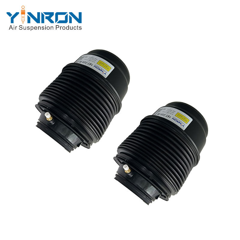 Back and front pair view of Mercedes GLE-Class W167 rear air suspension springs (A1673200025)