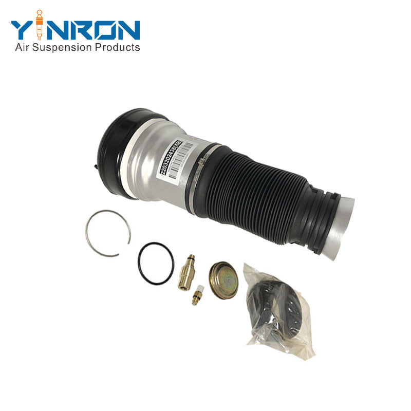 Close-up detail view of Mercedes S-Class W220 & W220 4Matic front air suspension spring (A2203202438)