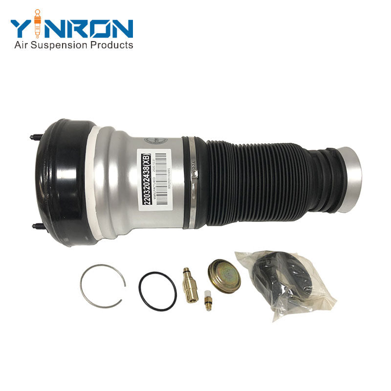 Eye-level view of Mercedes S-Class W220 & W220 4Matic front air suspension spring (A2203202438)