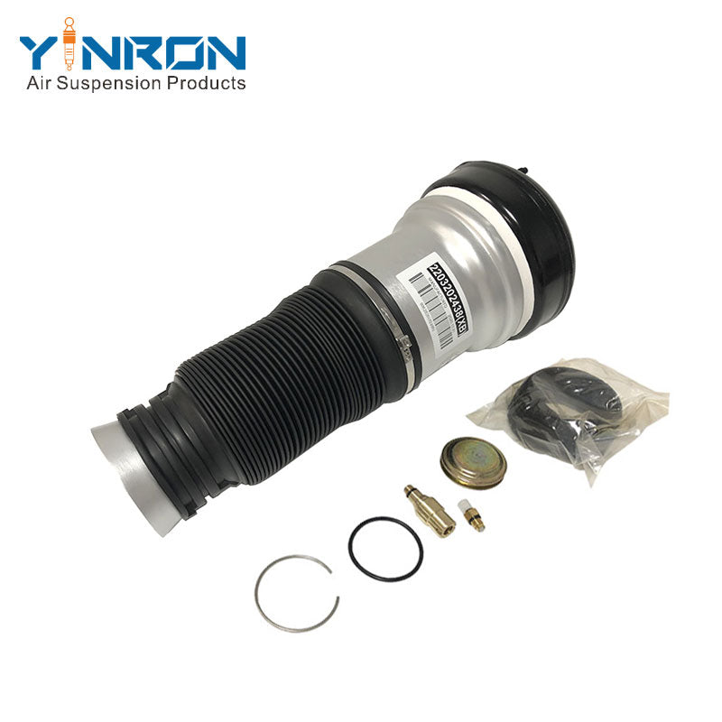 Full front view of Mercedes S-Class W220 & W220 4Matic front air suspension spring (A2203202438)