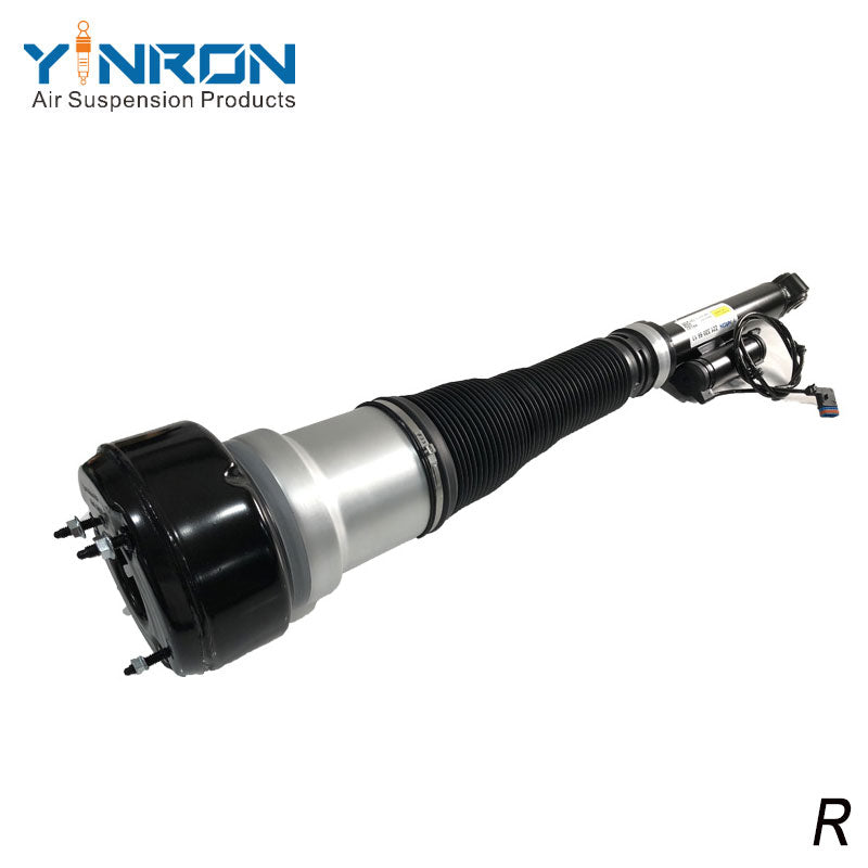 Full front view of Mercedes S-Class W221 rear right air suspension strut (A2213205613)