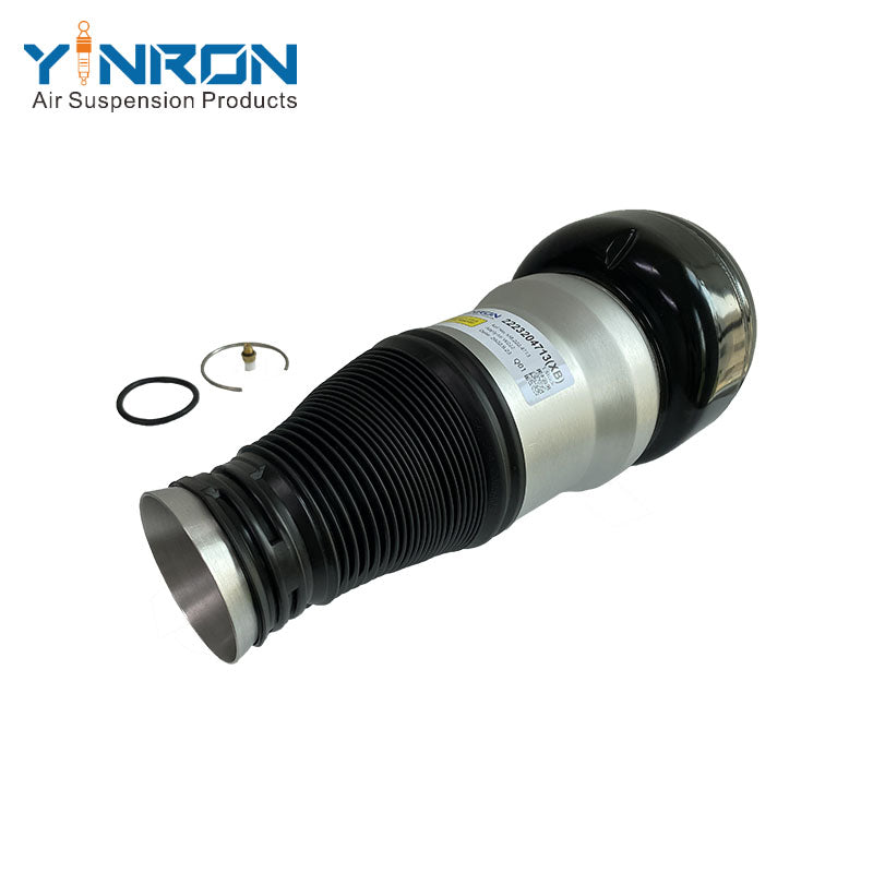 45-degree perspective view of Mercedes-Benz S-Class W222 front right air suspension spring (A2223204813)