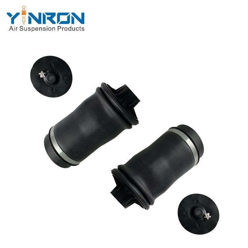 A pair of rear left and right air suspension spring bags for Mercedes-Benz ml models.