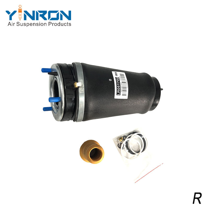Full detail view of Range Rover Vogue L322 front right air suspension spring (LR051700)
