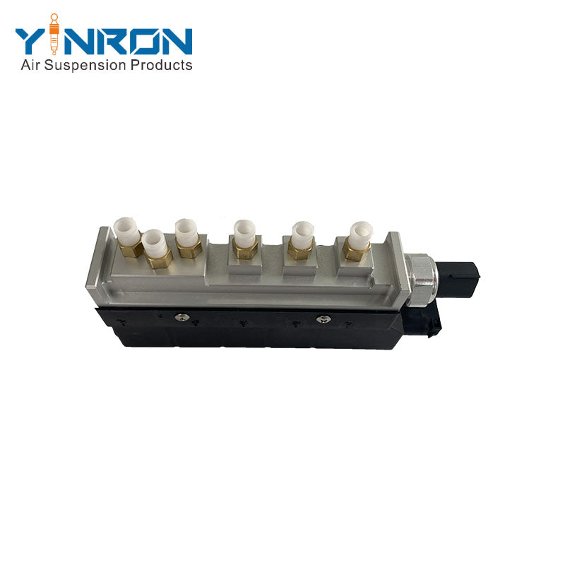 Top perspective view for Mercedes-Benz S-Class W220 air suspension valve block (A2203200258)