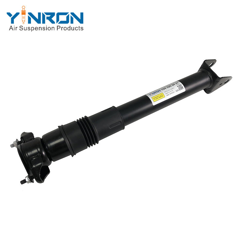 Perspective view of Mercedes W164 X164 rear air strut showing mounting eyelet and damper body