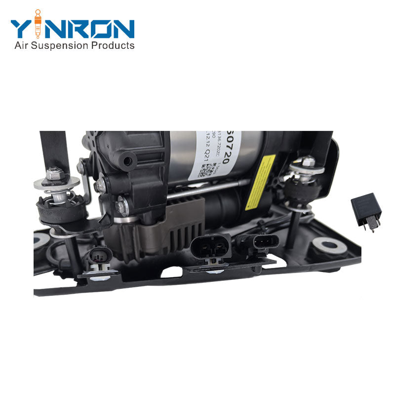 YINRON air suspension compressor pump for Volvo V90 CROSS COUNTRY S90L XC60 XC40 XC90 OEM NO 31360720 32315091 with relay