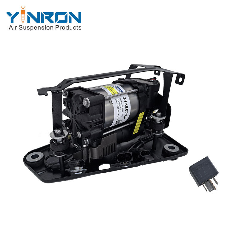 YINRON air suspension compressor pump for Volvo V90 CROSS COUNTRY S90L XC60 XC40 XC90 OEM NO 31360720 32315091 with relay