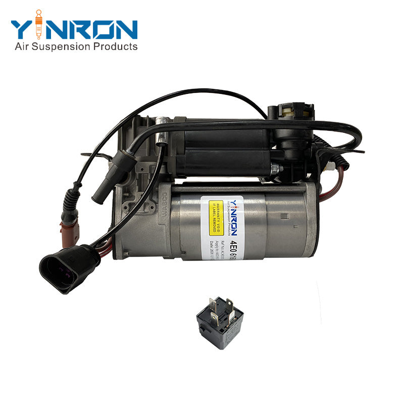 4E0616007A 4E0616007C for Audi A8 D3 4E W12 air suspension compressor pump with relay