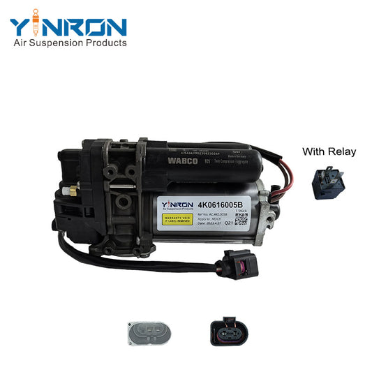 For Audi A6C8 A7 A6S6 (2019 - 2022) air compressor pump with relay 4K0616005B 4K0616005C 4K0616005D