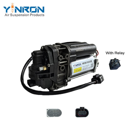 For Audi A6C8 A7 A6S6 (2019 - 2022) air compressor pump with relay 4K0616005B 4K0616005C 4K0616005D
