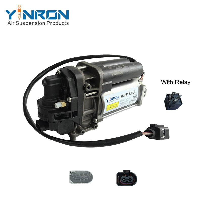 With relay air suspension compressor pump for Audi E-Tron (2019 - 2022) 4KE616005E 4KE616005D 4KE616005F airmatic supply unit