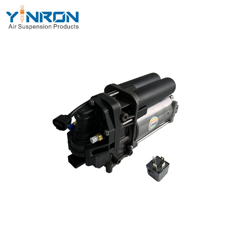 Pneumatic air compressor pump with relay for Porsche Cayenne III 9YA single pump 95861600700