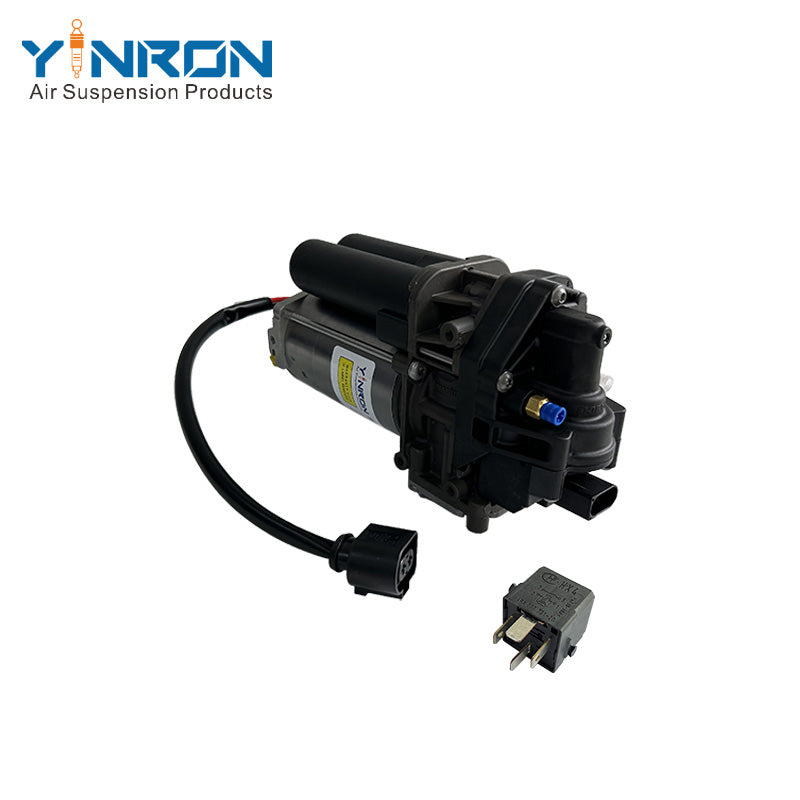 Pneumatic air compressor pump with relay for Porsche Cayenne III 9YA single pump 95861600700