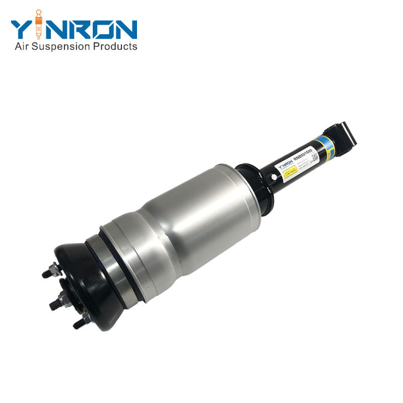 45-degree angled view of Land Rover Discovery 3 / Range Rover Sport L320 front air suspension strut without VDS, part RNB501580