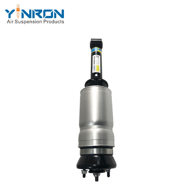 Top-down vertical view of Land Rover Discovery 3 / Range Rover Sport L320 front air suspension strut (no VDS), showing top mount details, part number RNB501580