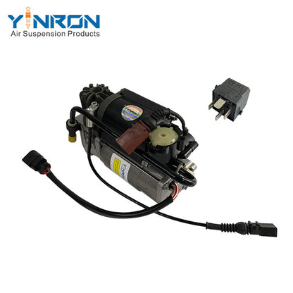 YINRON Air Suspension Compressor Pump 3D0616005M for Bentley – Front Left View with Relay