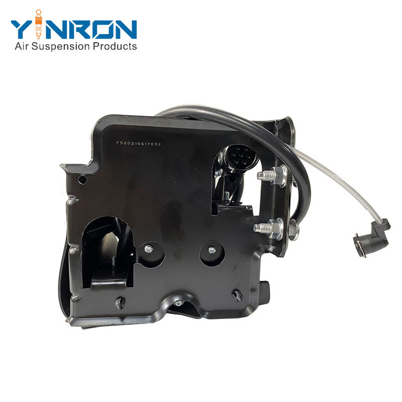 360-degree full rotation view video of Air Suspension Compressor Pump OE 15254590 for Cadillac Escalade II/III, Chevrolet Avalanche, GMC Yukon equipped with relay