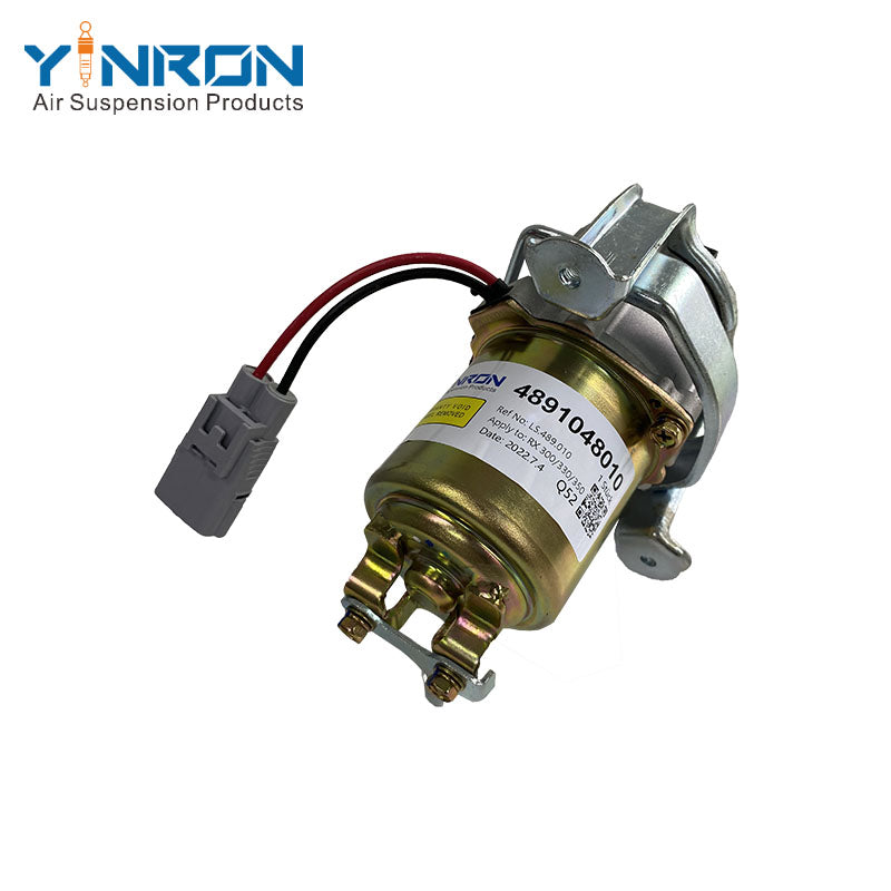 Full side view of Air Suspension Compressor Pump for Toyota Harrier / Lexus RX300, RX330, RX350 (4891048010, Without Relay)