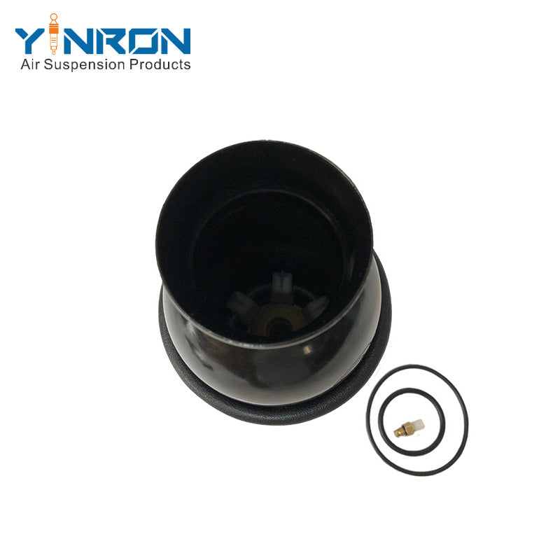 Close-up rubber bellow texture detail for Audi A6 C5 Allroad Quattro front air suspension spring (4Z7616051D)