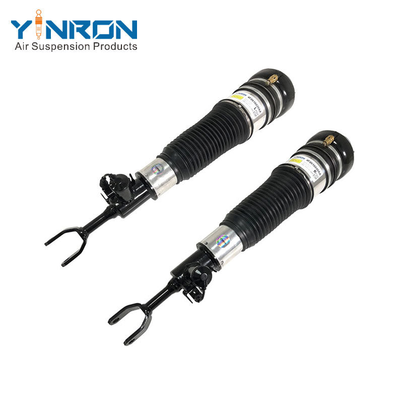 A pair of front left and right air suspension struts for Audi A6 C6 4F (4F0616039AA, 4F0616040AA)