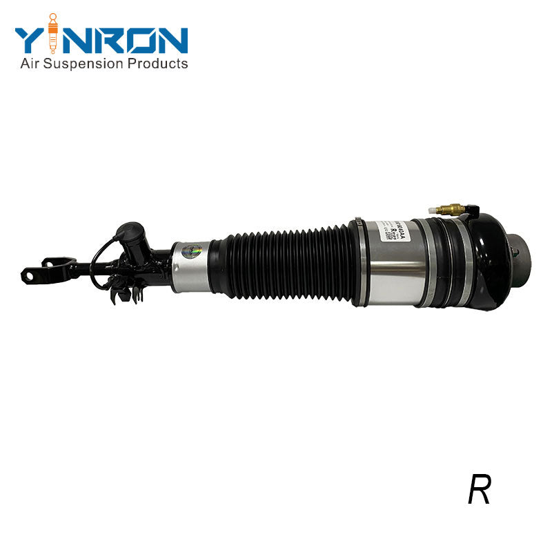 Straight eye-level view for Audi A6 C6 4F front right air suspension strut (4F0616040AA)