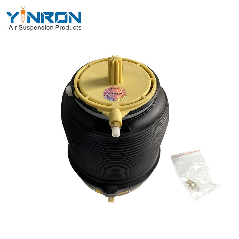 Close-up top mount detail for Audi A6 C6 4F rear air suspension spring (4F0616001J)