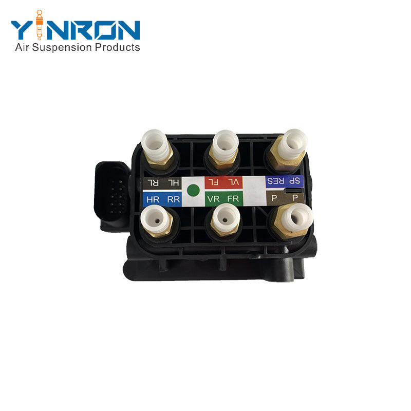 1. Top flat view for Audi A6C7 4G air suspension valve block (4G0616005C)
2.
