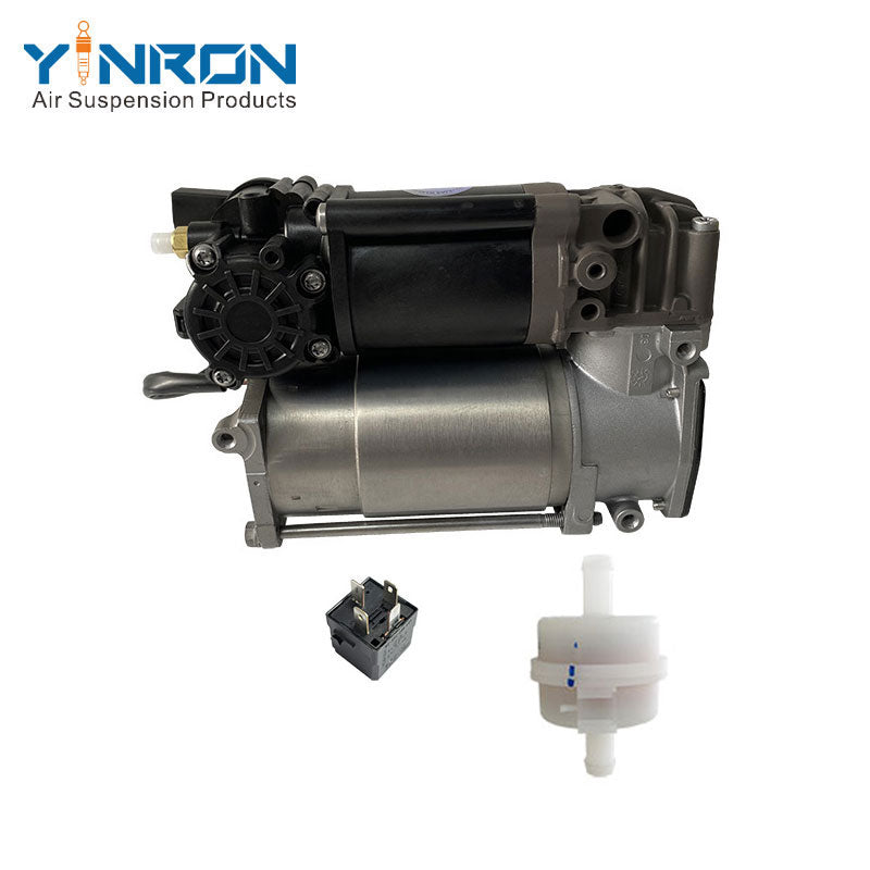 audi-a8-d4-4h-air-suspension-compressor-pump-4h0616005c-with-relay-and-air-filter-back-view