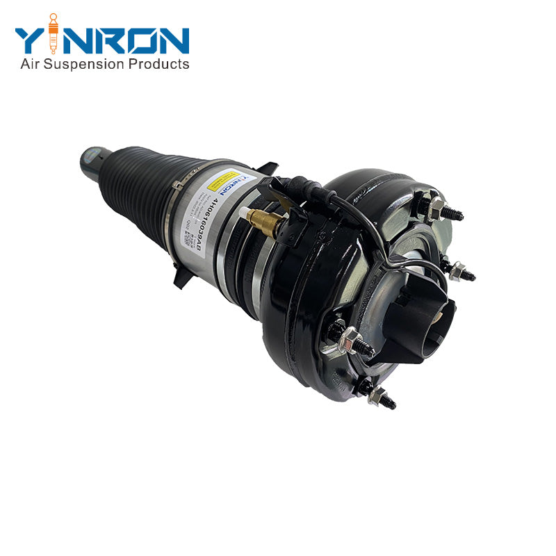 Detailed bottom mounting view for Audi A8 D4 4H front air suspension strut (4H0616039AB)