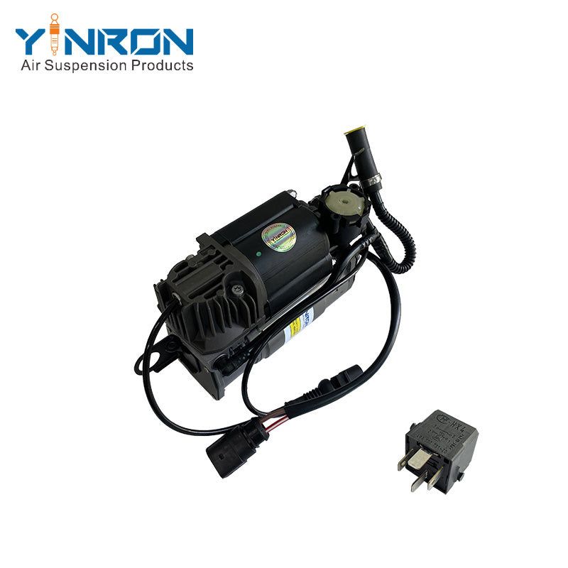 Top down view for Audi Q7 4L air suspension compressor pump with relay (4L0698007A and 4L0698007B)