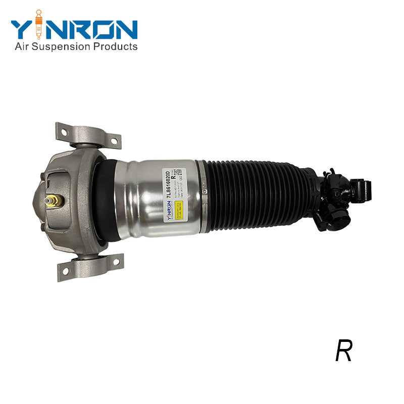 Straight eye-level view for Audi Q7 7L rear right air suspension strut (7L8616020D)