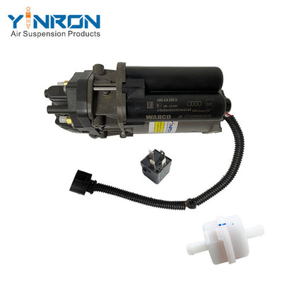 Close-up detail view of Air Suspension Compressor Pump For Bentley Bentayga 4M0 (4M0616005F, with Relay & Air Filter)