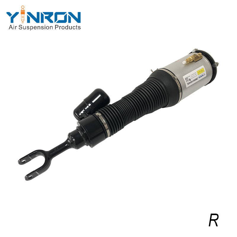 Side profile view for Bentley Continental GT GTC & Flying Spur front right air suspension strut (3W5616040L)