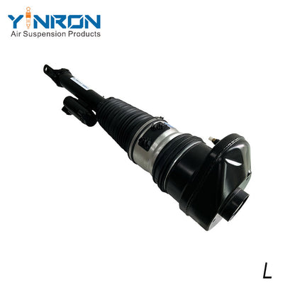 Detailed bottom mounting view for BMW 6-Series G32 GT front left air suspension strut with VDC (RWD) (37106866701)